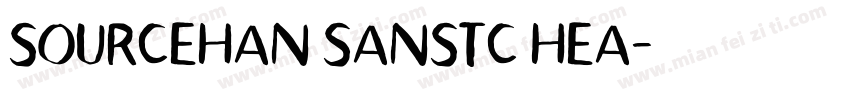 SOURCEHAN SANSTC HEA字体转换